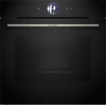 بوش - فرن بلت إن – 60×60 سم، 14 وظيفة، 71 لتر، أسود، تنظيف بالبخار، تحكم ذكي، سلسلة 8 - HBG756CB1M