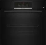 بوش - فرن بلت إن – 60×60 سم، 12 وظيفة، 66 لتر، أسود، تنظيف EcoClean، تحكم ذكي، سلسلة 6 - HBJ559EB6M