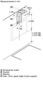 ⁦بوش - شفاط زجاج أسود مائل - سلسلة 6 - 60 سم – DWK67PJ60M⁩ - الصورة ⁦8⁩