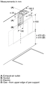 ⁦بوش - شفاط  زجاج أسود مائل – سلسلة 4 - 90 سم – DWK96PJ60M⁩ - الصورة ⁦8⁩