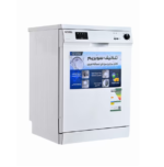 ⁦جنرال سوبريم غسالة صحون, 5 برامج, 12 مكان, 2 رف, خاصية تجفيف, خاصية نصف تحميل, أبيض - GSDW1225WVT⁩ - الصورة ⁦3⁩