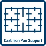 ⁦بوش - موقد غاز كوكرز مع فرن بلون أسود ومساحة كبيرة جدًا بسطح زجاجي أنيق وأداء عالي بتصميم سهل الاستخدام - HJY5G7Q69M⁩ - الصورة ⁦2⁩