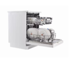 ⁦جنرال سوبريم غسالة صحون, 6 برامج,13 مكان,2 رف, خاصية تجفيف, خاصية نصف تحميل,أبيض - GSDW1326WVT⁩ - الصورة ⁦3⁩