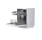 ⁦جنرال سوبريم غسالة صحون ,7 برامج,12 مكان,2 رف, وظيفة تجفيف إضافي, خاصية نصف تحميل,ابيض - GS9100WA⁩ - الصورة ⁦2⁩