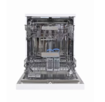 ⁦جنرال سوبريم غسالة صحون, 6 برامج,13 مكان,2 رف, خاصية تجفيف, خاصية نصف تحميل,أبيض - GSDW1326WVT⁩ - الصورة ⁦4⁩