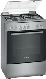 بوش - موقد غاز متعدد الاستخدامات سلسلة 2، موقد غاز قائم بذاته، مقاس 60 سم × 60 سم، ستانلس ستيل - HXA150D59M