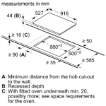 ⁦بوش - موقد كهربائي سيراميك 90 سم – 4 مناطق طهي – أسود – PKC975FB2M⁩ - الصورة ⁦7⁩