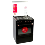 ⁦سيمفر - فرن فري ستاند اسود روز قولد 60*60 سم 4 عيون - F6402SGRIM-SMF02⁩ - الصورة ⁦3⁩