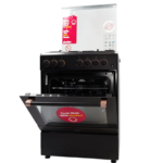 ⁦سيمفر - فرن فري ستاند اسود روز قولد 60*60 سم 4 عيون - F6402SGRIM-SMF02⁩ - الصورة ⁦6⁩