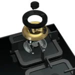 ⁦روبام ROBAM - سطح غاز زجاج اسود مقاوم للكسر ب 4 شعلات نحاس مقاس 60 سم موديل B420⁩ - الصورة ⁦2⁩