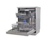 ⁦جنرال سوبريم غسالة صحون, 8 برامج,15 مكان,3 رف,تجفيف تيربو, خاصية نصف تحميل, سلة علوية قابلة للتعديل, ستانلس ستيل - GSDW1538XVT⁩ - الصورة ⁦10⁩