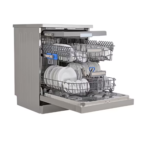 ⁦جنرال سوبريم غسالة صحون, 8 برامج,15 مكان,3 رف,تجفيف تيربو, خاصية نصف تحميل, سلة علوية قابلة للتعديل, ستانلس ستيل - GSDW1538XVT⁩ - الصورة ⁦4⁩