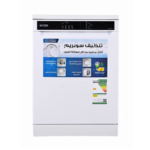 جنرال سوبريم غسالة صحون, 6 برامج,13 مكان,2 رف, خاصية تجفيف, خاصية نصف تحميل,أبيض - GSDW1326WVT