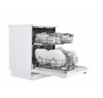 ⁦جنرال سوبريم غسالة صحون, 5 برامج, 12 مكان, 2 رف, خاصية تجفيف, خاصية نصف تحميل, أبيض - GSDW1225WVT⁩ - الصورة ⁦6⁩