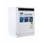 ⁦جنرال سوبريم غسالة صحون, 6 برامج,13 مكان,2 رف, خاصية تجفيف, خاصية نصف تحميل,أبيض - GSDW1326WVT⁩ - الصورة ⁦9⁩