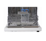 ⁦جنرال سوبريم غسالة صحون, 5 برامج, 12 مكان, 2 رف, خاصية تجفيف, خاصية نصف تحميل, أبيض - GSDW1225WVT⁩ - الصورة ⁦10⁩