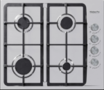كيتشن برو - سطح 4 عين غاز استيل ايطالى -شبك ثقيل – مفاتيح جانبيه – KP602H/GA-L-M