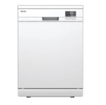 جنرال سوبريم غساله صحون , 5 برامج , 12 مكان , 2 رف, خاصية نصف تحميل, تجفيف إضافي, أبيض - GSDW1225WGA