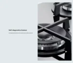 ⁦البا الايطالية - سطح بلت ان 5 عيون غاز الكتروني سيراميك ايطالي 90 سم - ASELIOEN95G-MATIK⁩ - الصورة ⁦7⁩