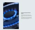 ⁦البا الايطالية - سطح بلت ان 5 عيون غاز ايطالي 90 سم - ASELIOEN95-545⁩ - الصورة ⁦7⁩