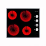 ماستر جاز - سطح بلت ان 60 سم إيطالي - 4 عين كهرباء سيراميك - مفاتيح جانبية للتحكم - صمام أمان كامل - مؤشر ضوئى - سهل التنظيف والتحكم - 9 مستويات للتحكم بالحرارة - H64CFX