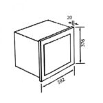 ⁦ماستر جاز - ميكرويف بلت ان 60 * 38 سم - السعة 31 لتر أسود - 8 برامج بالقائمة - 5 مستويات للطاقة - شاشة عرض LED - اذابة بالوقت/بالوزن - برنامج الشواية - MGMIC34-G1⁩ - الصورة ⁦3⁩