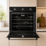 ⁦وندرفول كيتشنز - فرن كهربائي بلت إن 60 سم، 77 لتر، أسود، 4 وظائف – OV-0160BK-4F-M⁩ - الصورة ⁦3⁩