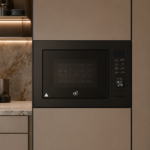 ⁦اي ار AR - ميكرويف بلت ان 25 لتر أسود مع باب زجاج أسود - 60*38 سم  - القدرة الكهربائية المدخلة: 1320 واط قدرة الميكرويف الخارجة: 850 واط قدرة الشواية: 1200 واط - Q25UGS86-AR8B⁩ - الصورة ⁦3⁩