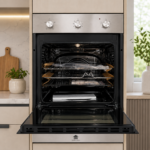 ⁦وندرفول كيتشنز - فرن كهربائي بلت إن 60 سم، 77 لتر، ستانلس ستيل، 4 وظائف – OV-0160SS-4F-M⁩ - الصورة ⁦3⁩
