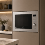 ⁦اي ار AR - ميكرويف بلت ان 25 لتر ستانلس ستيل مع باب زجاج أسود - 60*38 سم  - القدرة الكهربائية المدخلة: 1320 واط قدرة الميكرويف الخارجة: 850 واط قدرة الشواية: 1200 واط - Q25UGS86-AR8A⁩ - الصورة ⁦6⁩