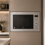 ⁦اي ار AR - ميكرويف بلت ان 25 لتر ستانلس ستيل مع باب زجاج أسود - 60*38 سم  - القدرة الكهربائية المدخلة: 1320 واط قدرة الميكرويف الخارجة: 850 واط قدرة الشواية: 1200 واط - Q25UGS86-AR8A⁩ - الصورة ⁦5⁩