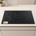 ⁦كيلفريدو CALFREDDO - مؤقد بلت إن كهربائي - 5 شعلات كهربائية منها 1 شعلة دبل 90 سم - 8500 واط - مؤقت ومنبه - اللون أسود - صناعة ايطالية - 11-952BC⁩ - الصورة ⁦4⁩